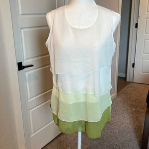 Ombré green tank top